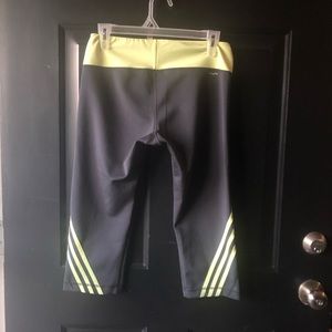 Adidas Grey/ Yellow Leggings